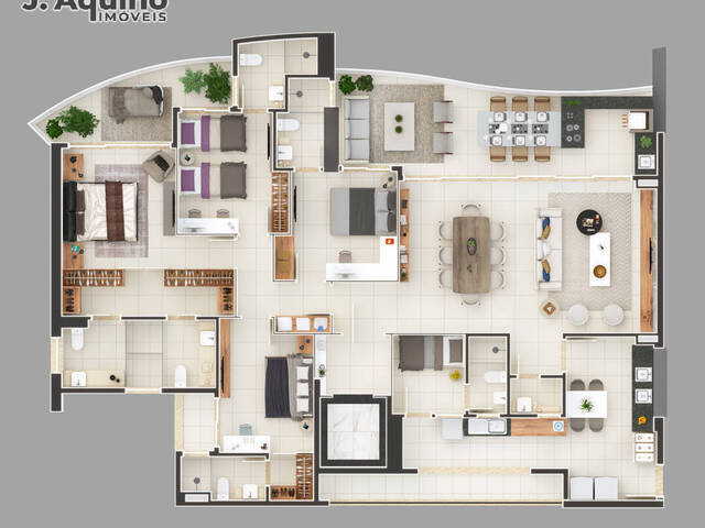 #58953032 - Apartamento para Venda em Fortaleza - CE