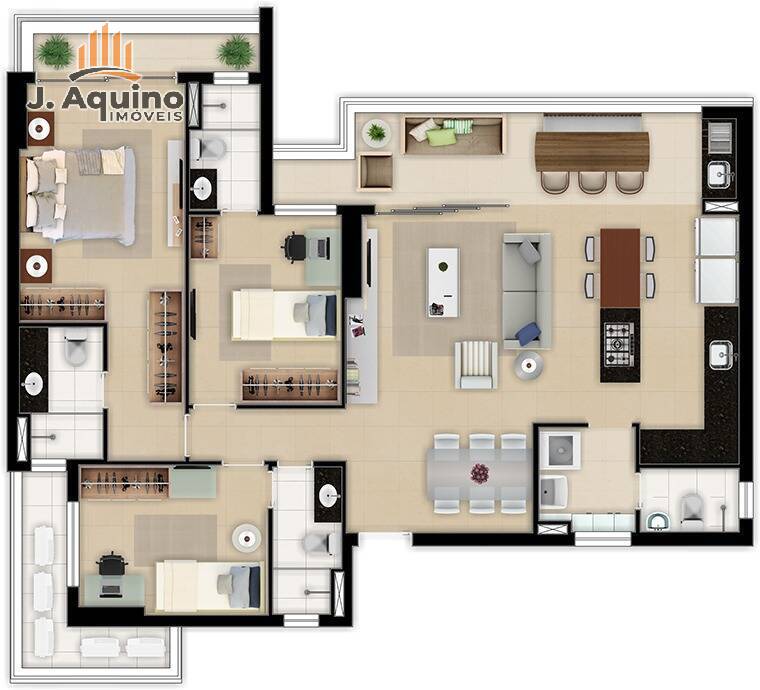 Apartamento à venda com 3 quartos, 95119m² - Foto 27