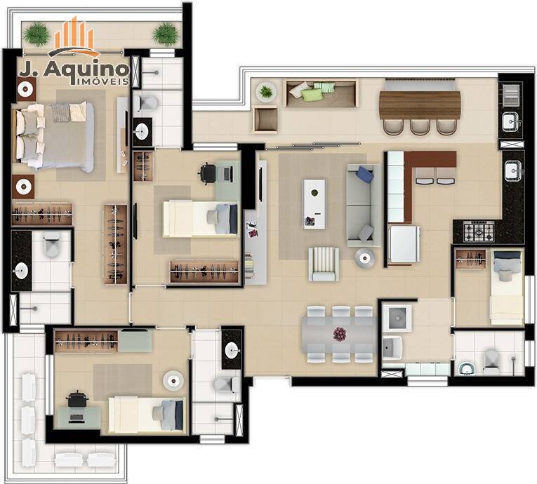 Apartamento à venda com 3 quartos, 95119m² - Foto 26