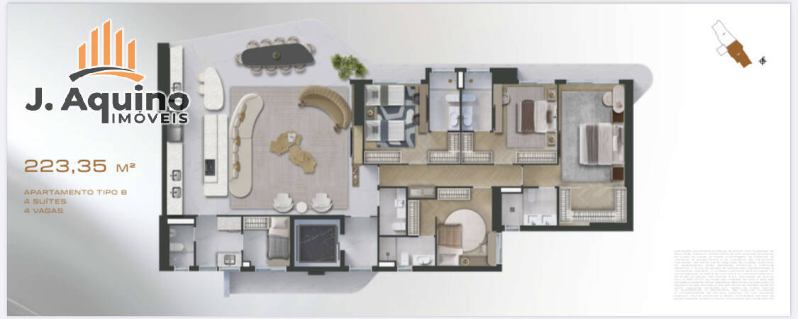 Apartamento, 3 quartos, 190439 m² - Foto 17