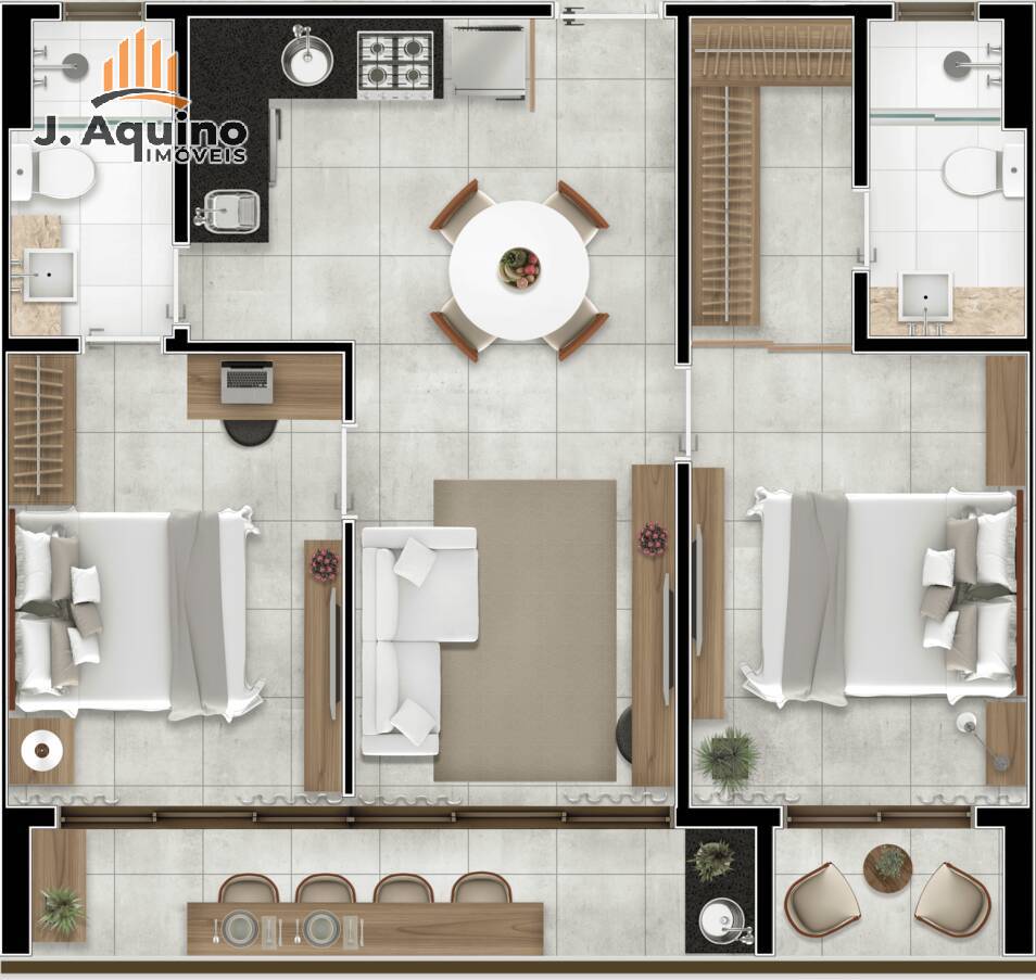 Apartamento, 1 quarto, 384445 m² - Foto 34