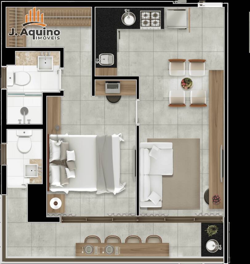 Apartamento, 1 quarto, 384445 m² - Foto 36