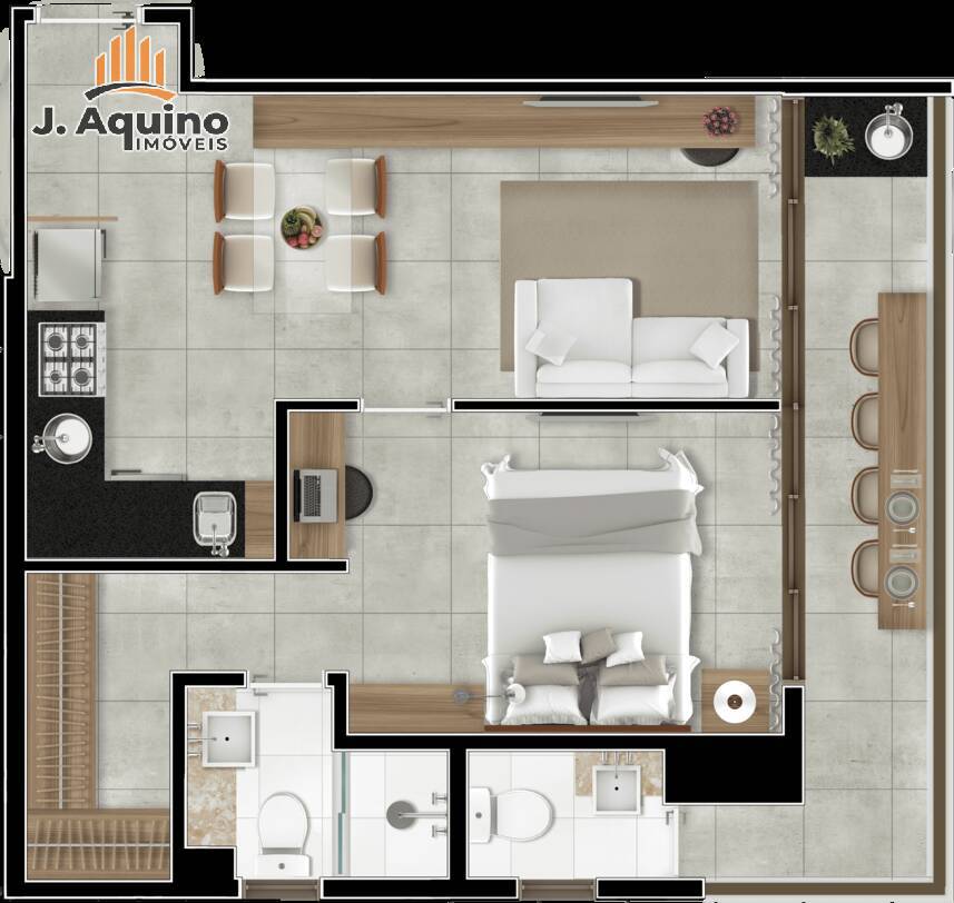 Apartamento, 1 quarto, 384445 m² - Foto 37